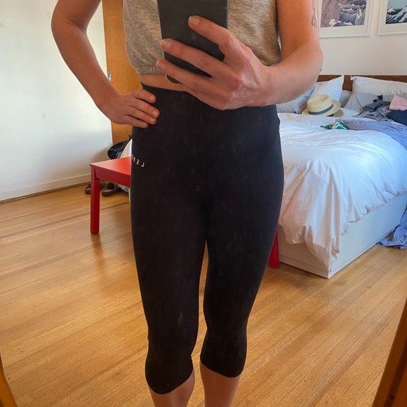 NWOT - LKSD High-waisted Black Cropped Leggings - Picture 8 of 10